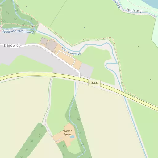 Map of Hardwick