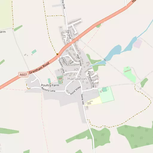 Map of Harlaxton