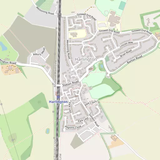 Map of Harlington
