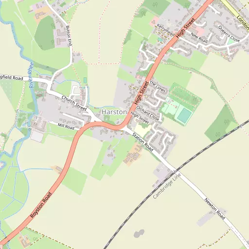 Map of Harston