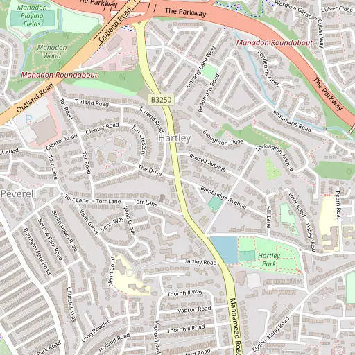 Map of Hartley