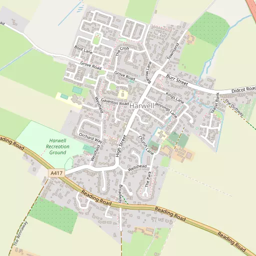 Map of Harwell