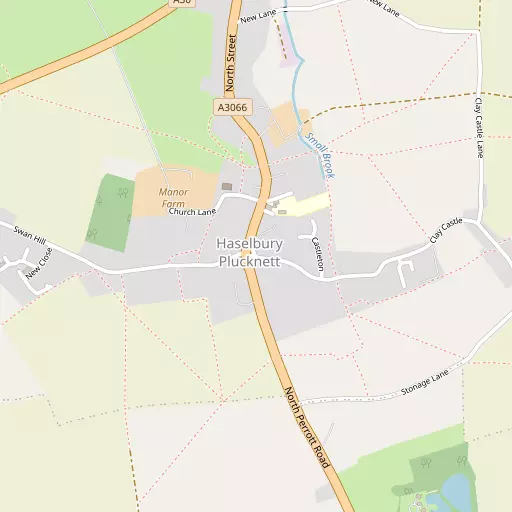 Map of Haselbury Plucknett
