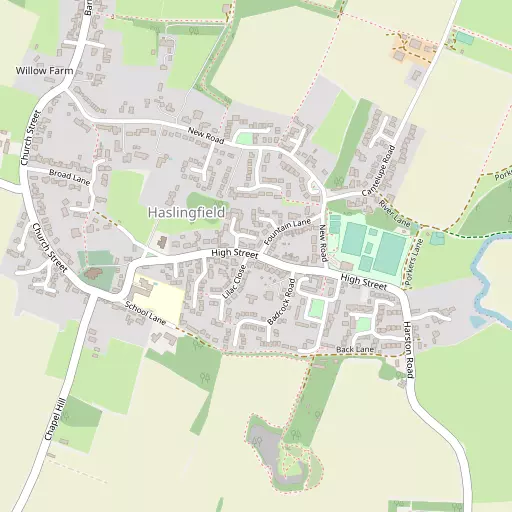Map of Haslingfield