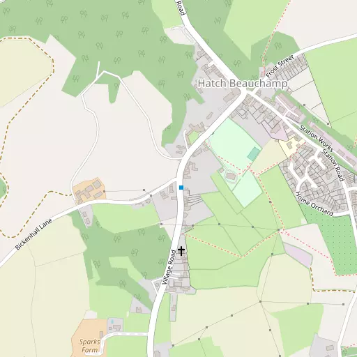 Map of Hatch Beauchamp