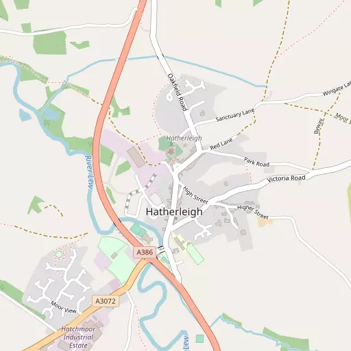 Map of Hatherleigh