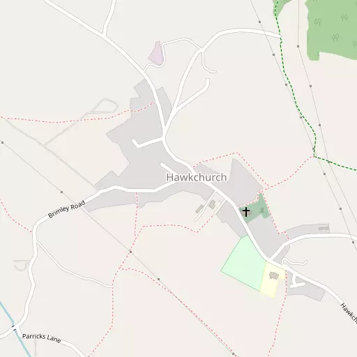 Map of Hawkchurch