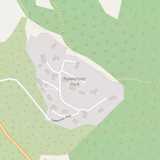 Map of Hawkmoor Parke