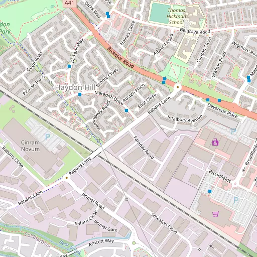 Map of Haydon Hill