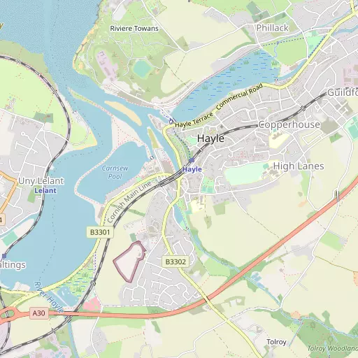 Map of Hayle