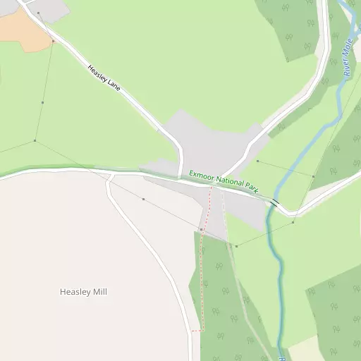 Map of Heasley Mill