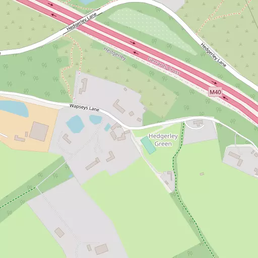 Map of Hedgerley Green