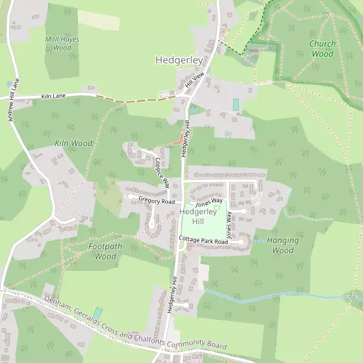 Map of Hedgerley