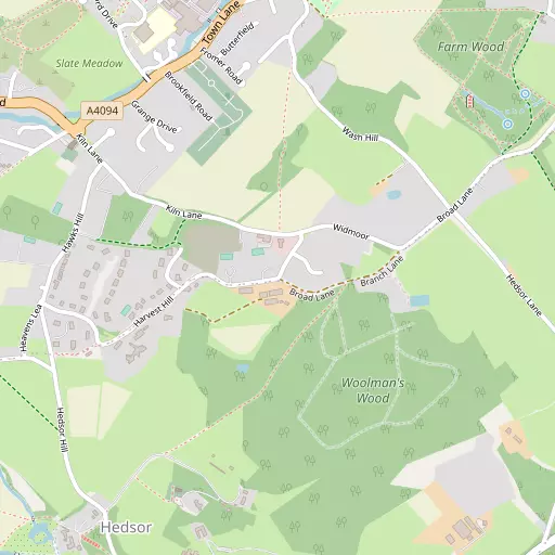 Map of Hedsor