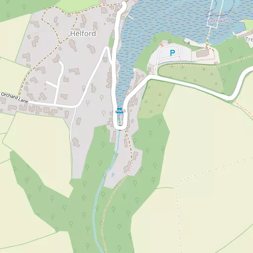 Map of Helford