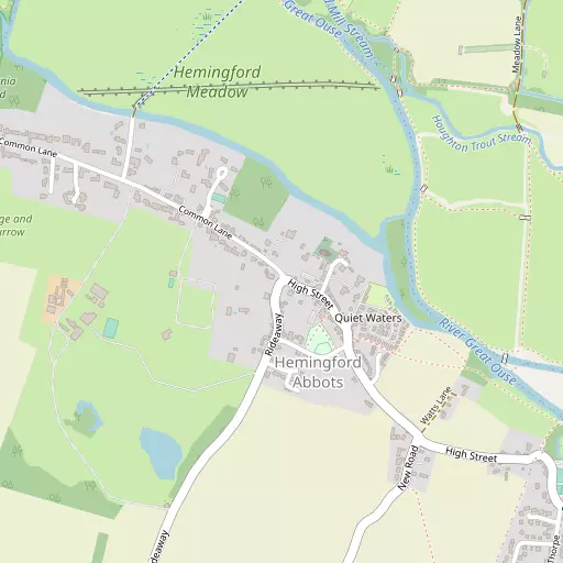 Map of Hemingford Abbots