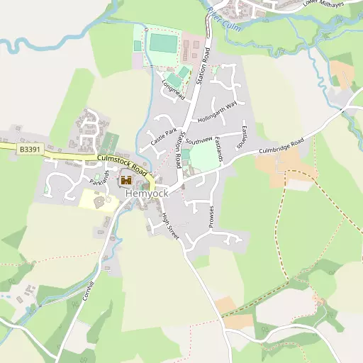 Map of Hemyock