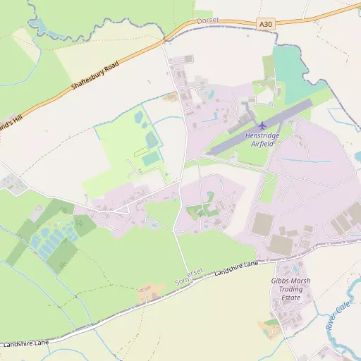 Map of Henstridge Marsh