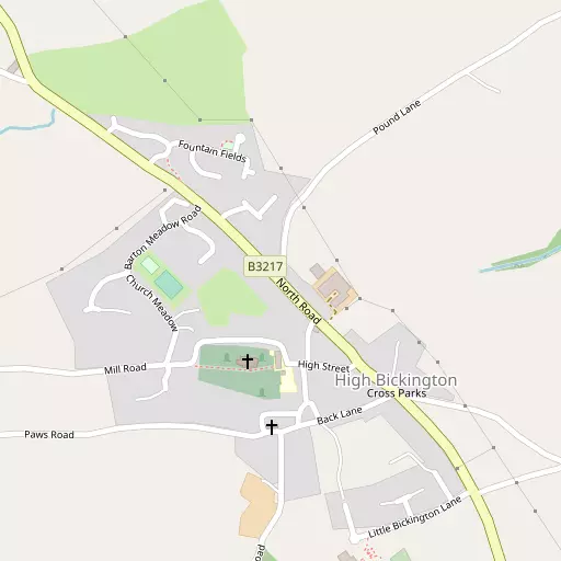 Map of High Bickington