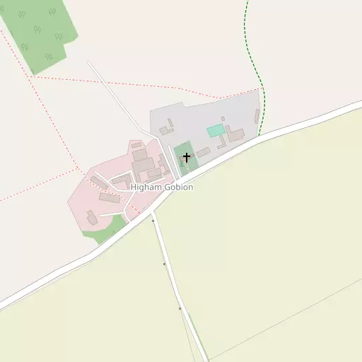 Map of Higham Gobion