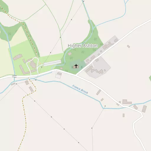 Map of Higher Ashton
