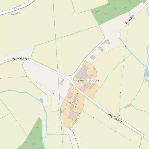 Map of Higher Blagdon