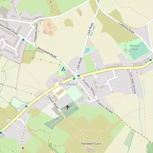 Map of Higher Boscaswell