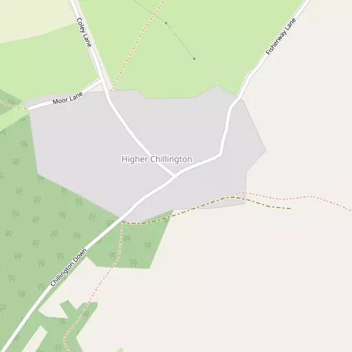 Map of Higher Chillington