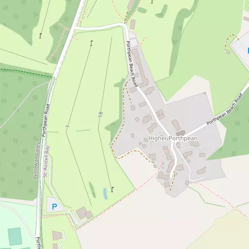 Map of Higher Porthpean