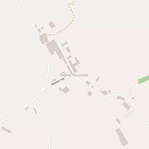 Map of Higher Rocombe