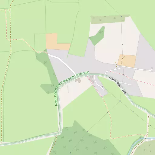 Map of Higher Slade