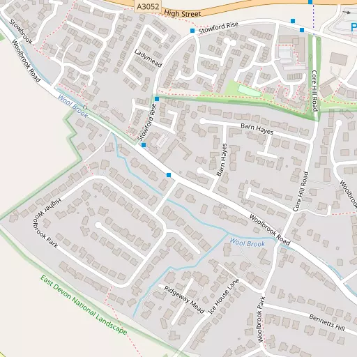 Map of Higher Woolbrook