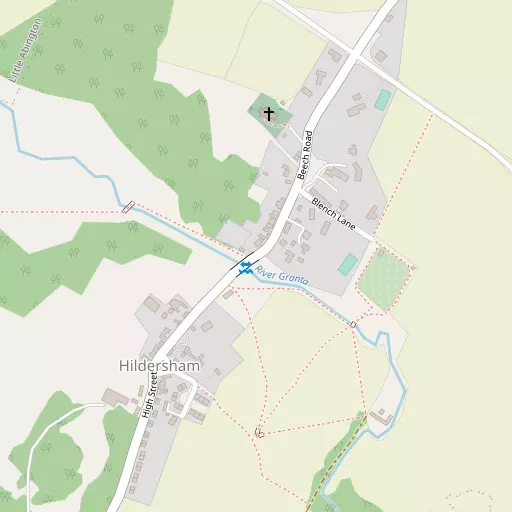 Map of Hildersham