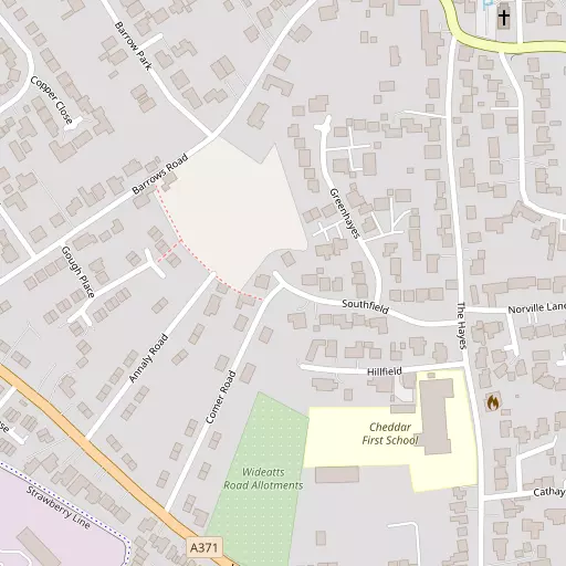 Map of Hillfield