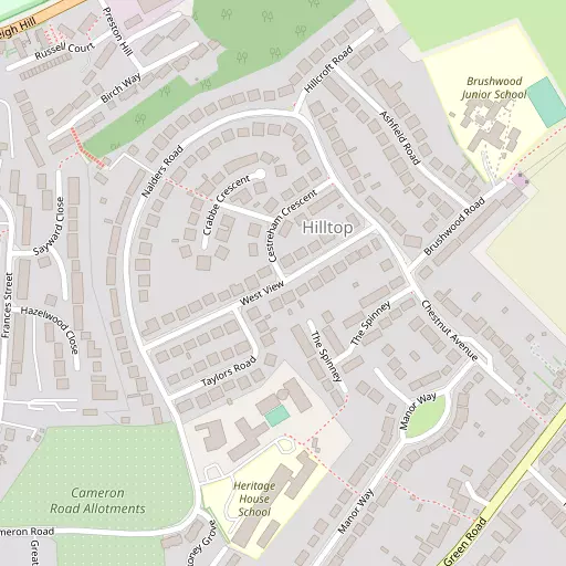 Map of Hilltop