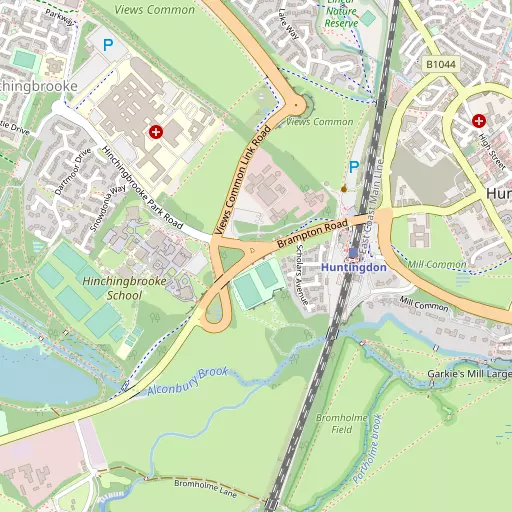 Map of Hinchingbrooke