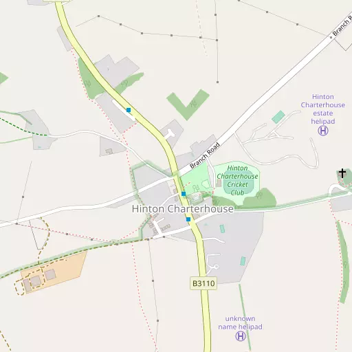 Map of Hinton Charterhouse