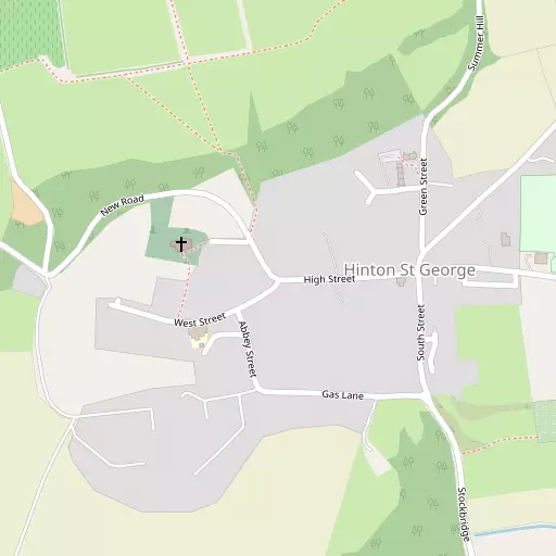 Map of Hinton St George