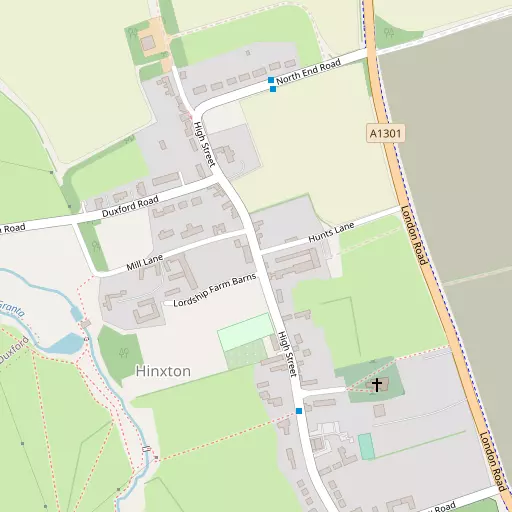 Map of Hinxton