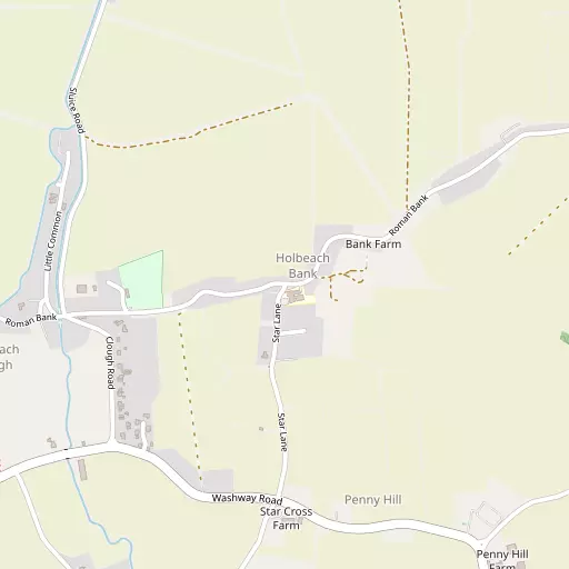 Map of Holbeach Bank