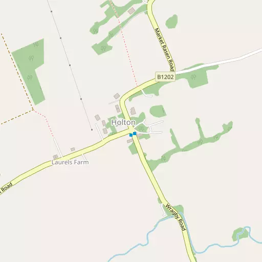 Map of Holton cum Beckering