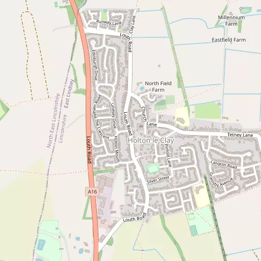 Map of Holton le Clay