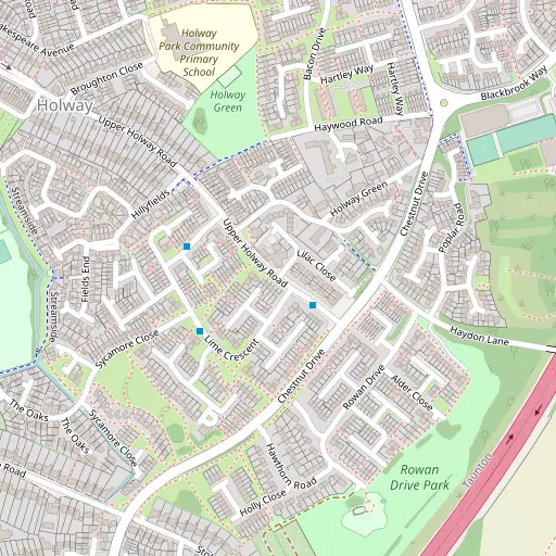 Map of Holway