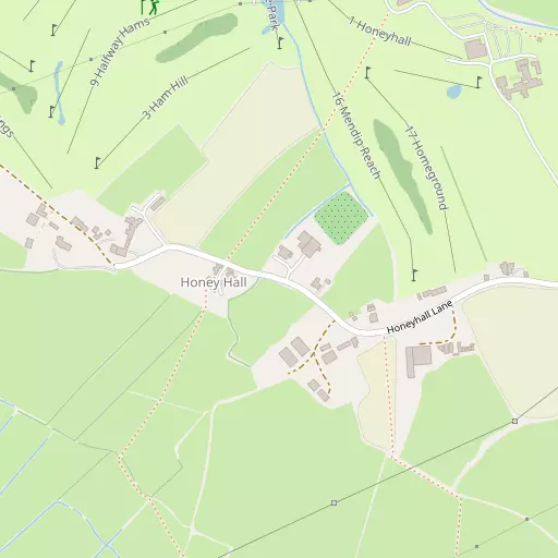 Map of Honey Hall