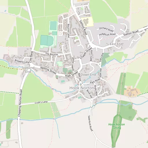 Map of Hook Norton