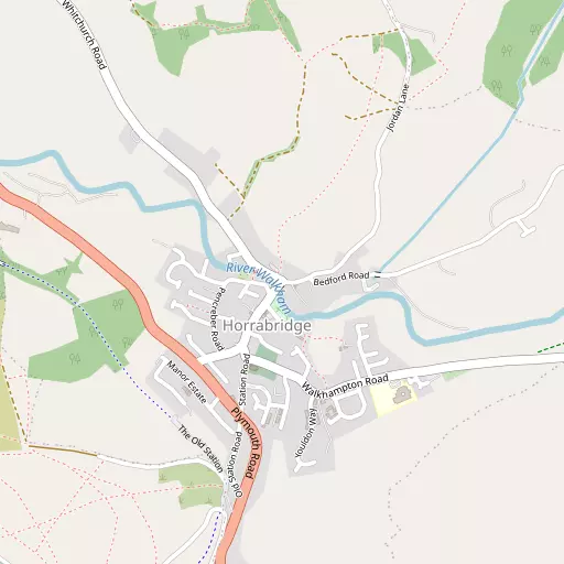 Map of Horrabridge
