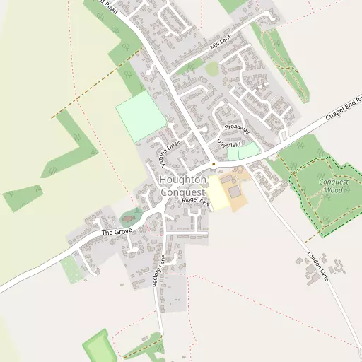 Map of Houghton Conquest