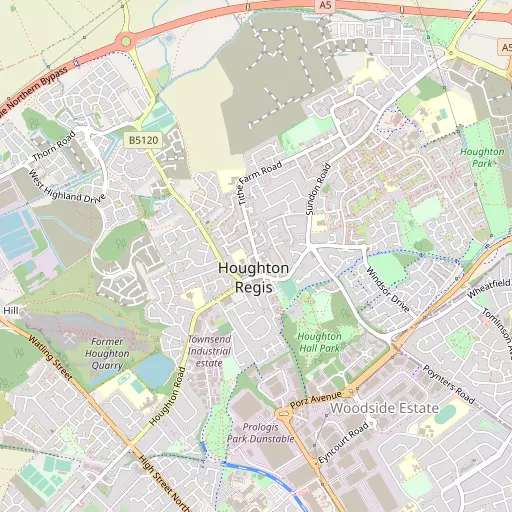 Map of Houghton Regis