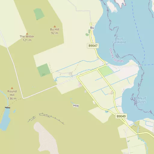 Map of Hoy