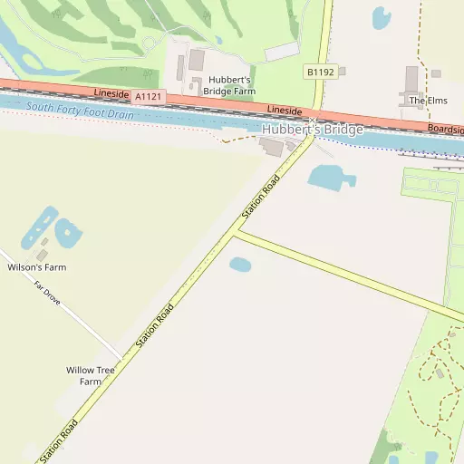 Map of Hubbert's Bridge